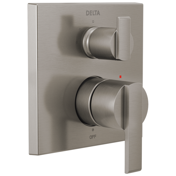 Delta Ara:T24867 Angular Modern Monitor 14 Series Valve Trim with 3-Setting Integrated Diverter