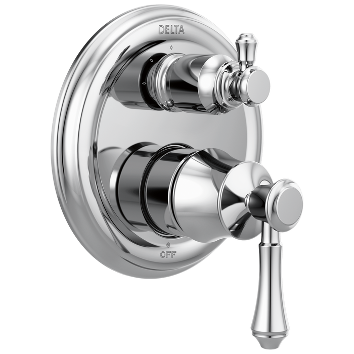 Delta Cassidy:T24897 Traditional 2-Handle Monitor 14 Series Valve Trim with 3-Setting Integrated Diverter