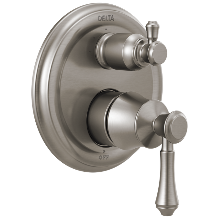 Delta Cassidy:T24897 Traditional 2-Handle Monitor 14 Series Valve Trim with 3-Setting Integrated Diverter