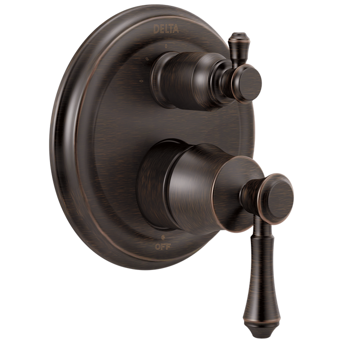 Delta Cassidy:T24897 Traditional 2-Handle Monitor 14 Series Valve Trim with 3-Setting Integrated Diverter