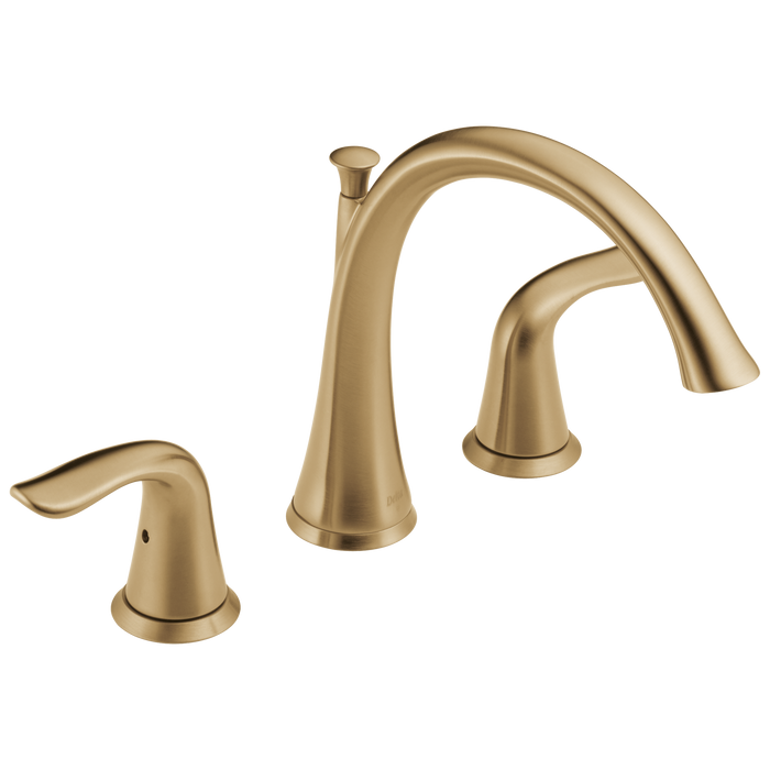 Delta Lahara T2738 Roman Tub Trim, champagne bronze