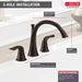 Delta Lahara T2738 Roman Tub Trim, venetian bronze - view 5