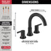 Delta Trinsic T2759 Roman Tub Trim, matte black - view 4