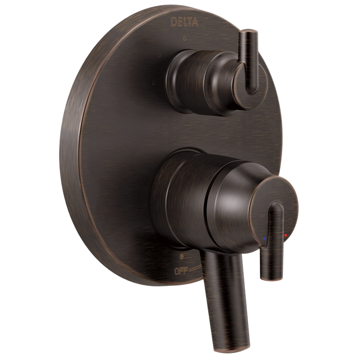 Delta Trinsic:T27859 Contemporary Two Handle Monitor 17 Series Valve Trim with 3-Setting Integrated Diverter