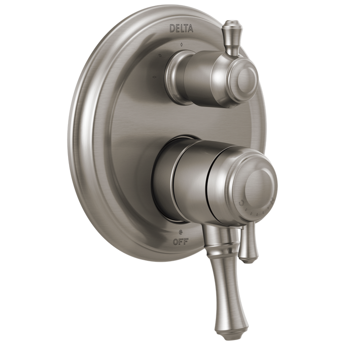 Delta Cassidy:T27897 Traditional 2-Handle Monitor 17 Series Valve Trim with 3-Setting Integrated Diverter