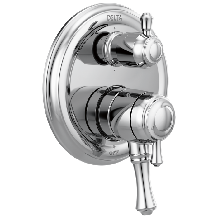 Delta Cassidy:T27997 Traditional 2-Handle Monitor 17 Series Valve Trim with 6-Setting Integrated Diverter