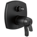 Delta Stryke:T27T876 17 Thermostatic Integrated Diverter Trim with Three Function Diverter Less Diverter Handle, matte black