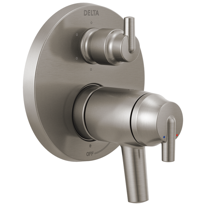 Delta Trinsic:T27T959 Contemporary Two Handle TempAssure 17T Series Valve Trim with 6-Setting Integrated Diverter