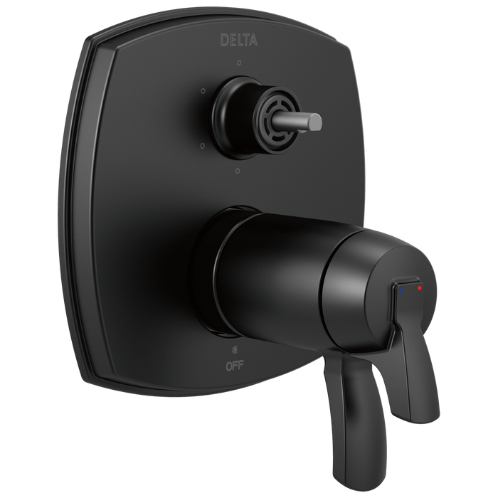 Delta Stryke:T27T976 17 Thermostatic Integrated Diverter Trim with Six Function Diverter Less Diverter Handle