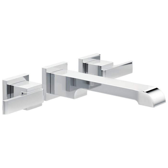 Delta Ara T3567LF Two Handle Wall Mount Bathroom Faucet Trim