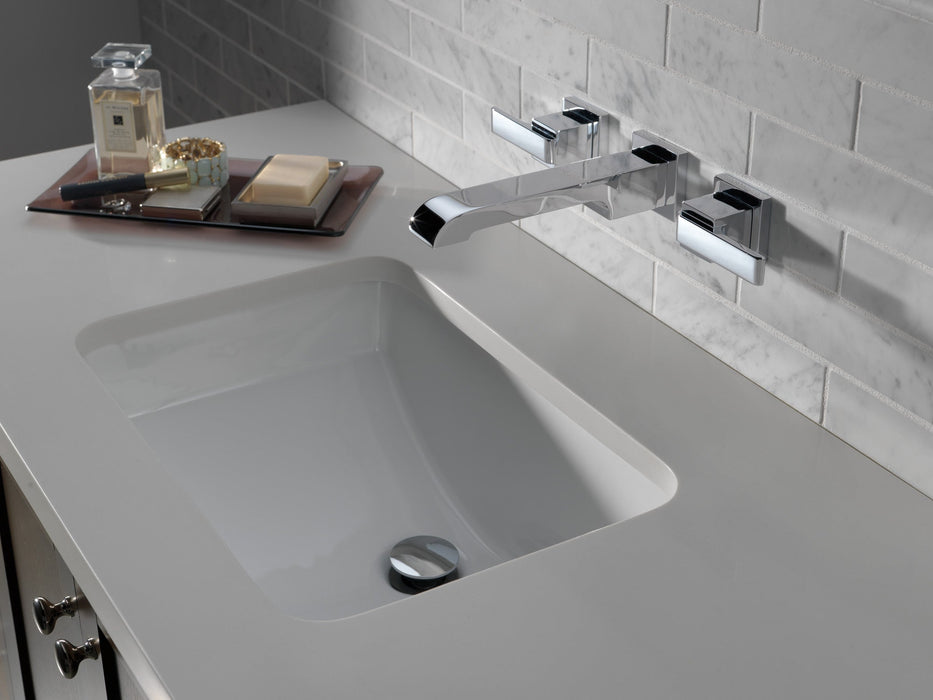 Delta Ara T3567LF Two Handle Wall Mount Bathroom Faucet Trim