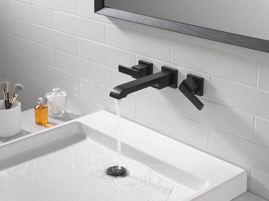 Delta Ara T3567LF Two Handle Wall Mount Bathroom Faucet Trim