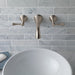 Delta Cassidy T3597LF Two Handle Wall Mount Bathroom Faucet Trim, stainless - view 2
