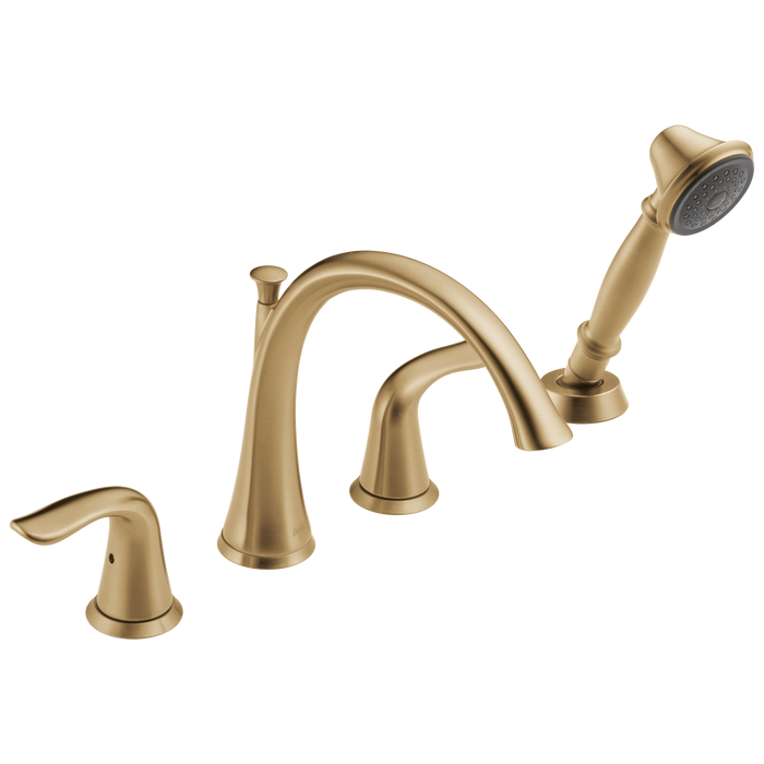 Delta Lahara:T4738 Roman Tub with Handshower Trim