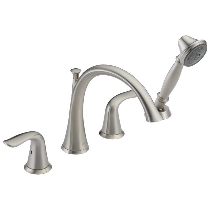 Delta Lahara:T4738 Roman Tub with Handshower Trim