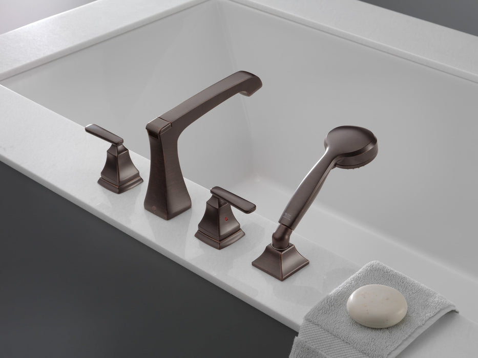 Delta Ashlyn T4764 Roman Tub with Hand Shower Trim