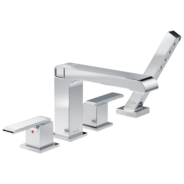 Delta Ara T4767 Roman Tub with Hand Shower Trim