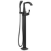 Delta Stryke T4776 Single Handle Floor Mount Tub Filler Trim, matte black