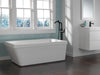 Delta Stryke T4776 Single Handle Floor Mount Tub Filler Trim, matte black - view 5