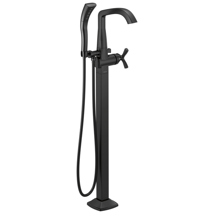 Delta Stryke T47766 Single Handle Floor Mount Tub Filler Trim