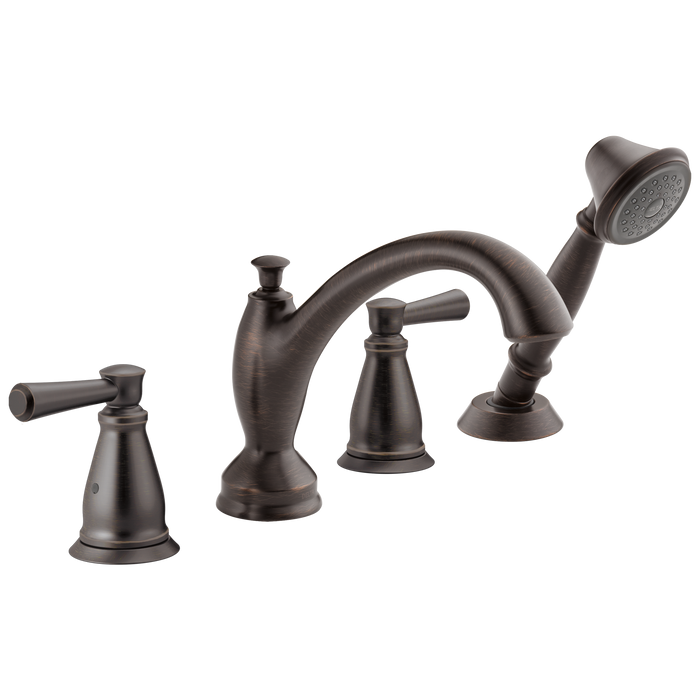 Delta Linden:T4793 Traditional Roman Tub with Hand Shower Trim