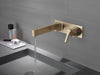 Delta Zura T574LF Single Handle Wall Mount Bathroom Faucet Trim, champagne bronze - view 3