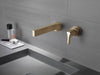 Delta Zura T574LF Single Handle Wall Mount Bathroom Faucet Trim, champagne bronze - view 5