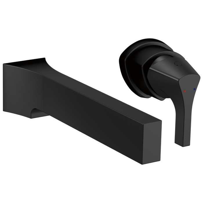Delta Zura T574LF Single Handle Wall Mount Bathroom Faucet Trim, matte black