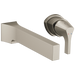 Delta Zura T574LF Single Handle Wall Mount Bathroom Faucet Trim, stainless
