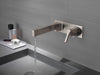 Delta Zura T574LF Single Handle Wall Mount Bathroom Faucet Trim, stainless - view 2
