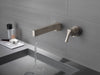 Delta Zura T574LF Single Handle Wall Mount Bathroom Faucet Trim, stainless - view 3