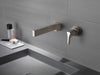 Delta Zura T574LF Single Handle Wall Mount Bathroom Faucet Trim, stainless - view 4