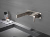 Delta Zura T574LF Single Handle Wall Mount Bathroom Faucet Trim, stainless - view 5