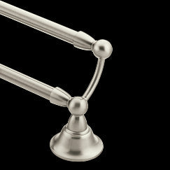 Moen DN6822 Brushed nickel 24" double towel bar