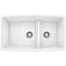 BLANCO 441310 Performa 1-3/4 Double Bowl Kitchen Sink with Low Divide - White