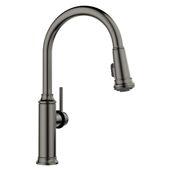 Empressa High Arc Pull-Down Dual-Spray Kitchen Faucet