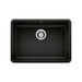 BLANCO 442929 Precis 25" ADA Single Bowl Kitchen Sink - Coal Black