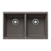 BLANCO 527410 Precis Equal Double Bowl Kitchen Sink - Volcano Gray