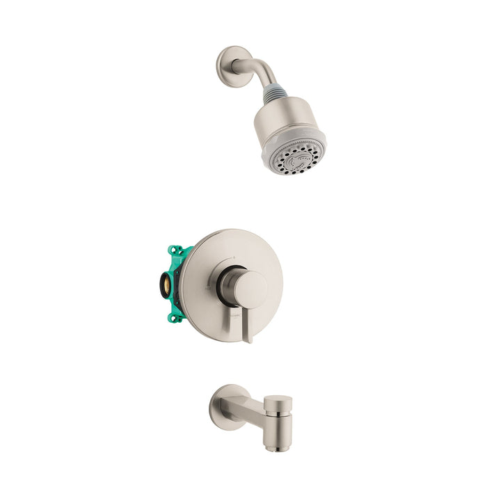 hansgrohe Clubmaster Pressure Balance Tub/Shower Set with Rough, 2.5 GPM