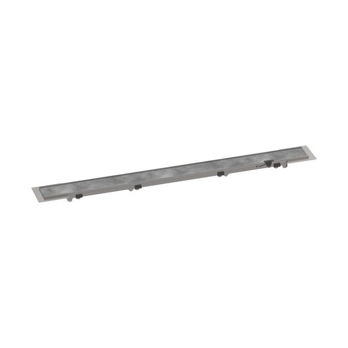 hansgrohe RainDrain Rock Trim Flex 27 5/8" Cut to Size and Tileable