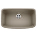BLANCO 441772 Valea Super Single Bowl Kitchen Sink - Truffle