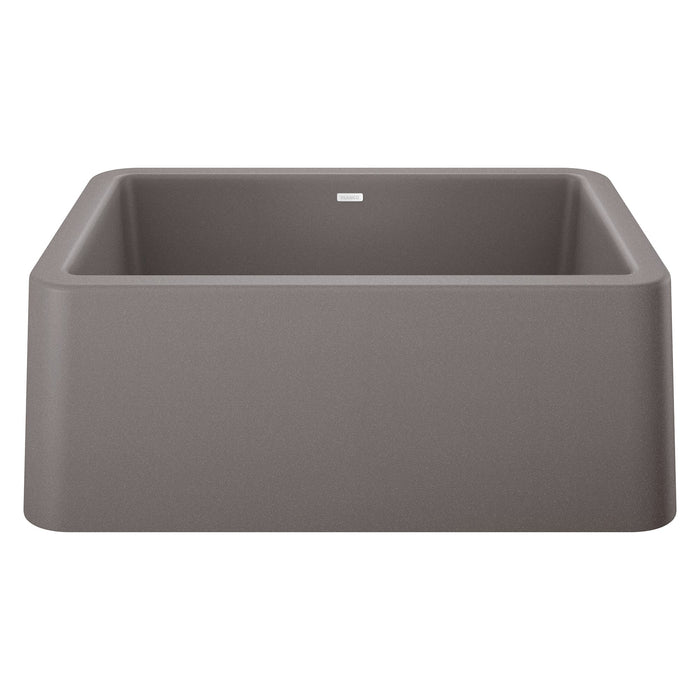 BLANCO 402314 Ikon 27" Apron Single Bowl Farmhouse Sink - Metallic Gray