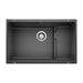 BLANCO 519450 Precis Cascade Super Single Kitchen Sink with Colander - Anthracite