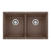 BLANCO 516323 Precis Equal Double Bowl Kitchen Sink - Café