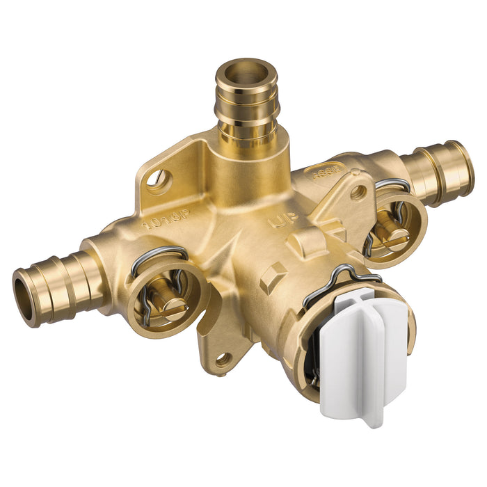 Moen M-Pact FP62328 Includes bulk pack Posi-Temp(R) 1/2" cold expansion PEX connection pressure balancing