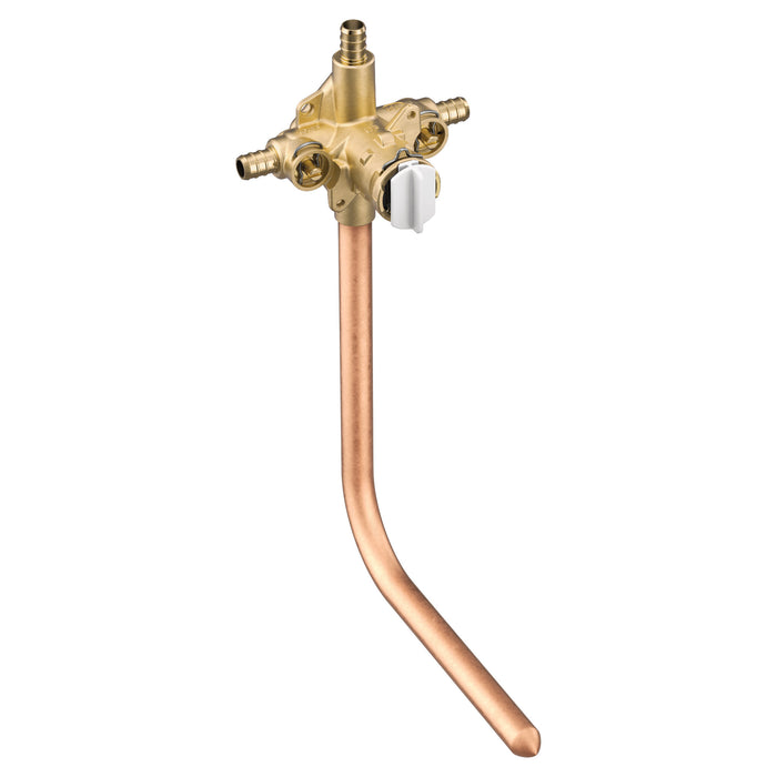 Moen M-Pact FP62360 Includes bulk pack Posi-Temp(R) 1/2" crimp ring PEX connection pressure balancing