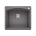 BLANCO 441463 Diamond Single Bowl Dual Mount Kitchen Sink - Cinder