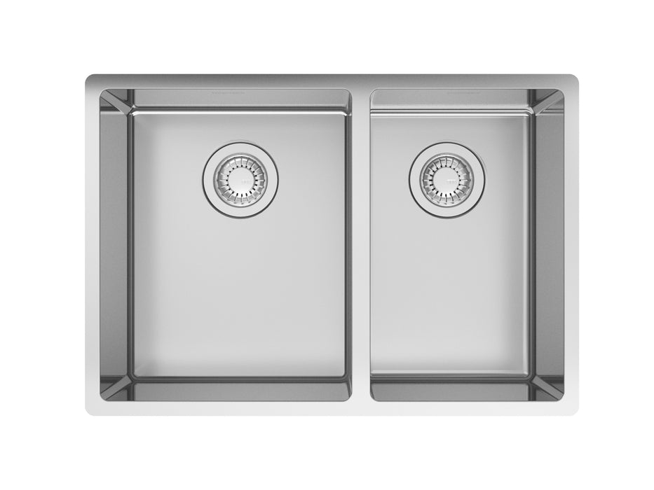 Franke Cube CUX16024 Undermount Double Bowl 25.65 x 17.69 in Granite Kitchen Sink
