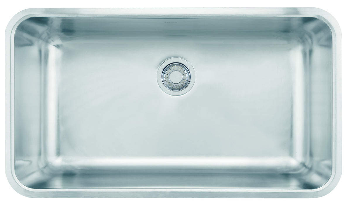 Franke Grande GDX11031 Undermount Single Bowl 32.75 x 18.75 in Stainless Steel Kitchen Sink