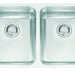 Franke Grande GDX12031 Undermount Double Bowl 32.88 x 18.75 in Stainless Steel Kitchen Sink